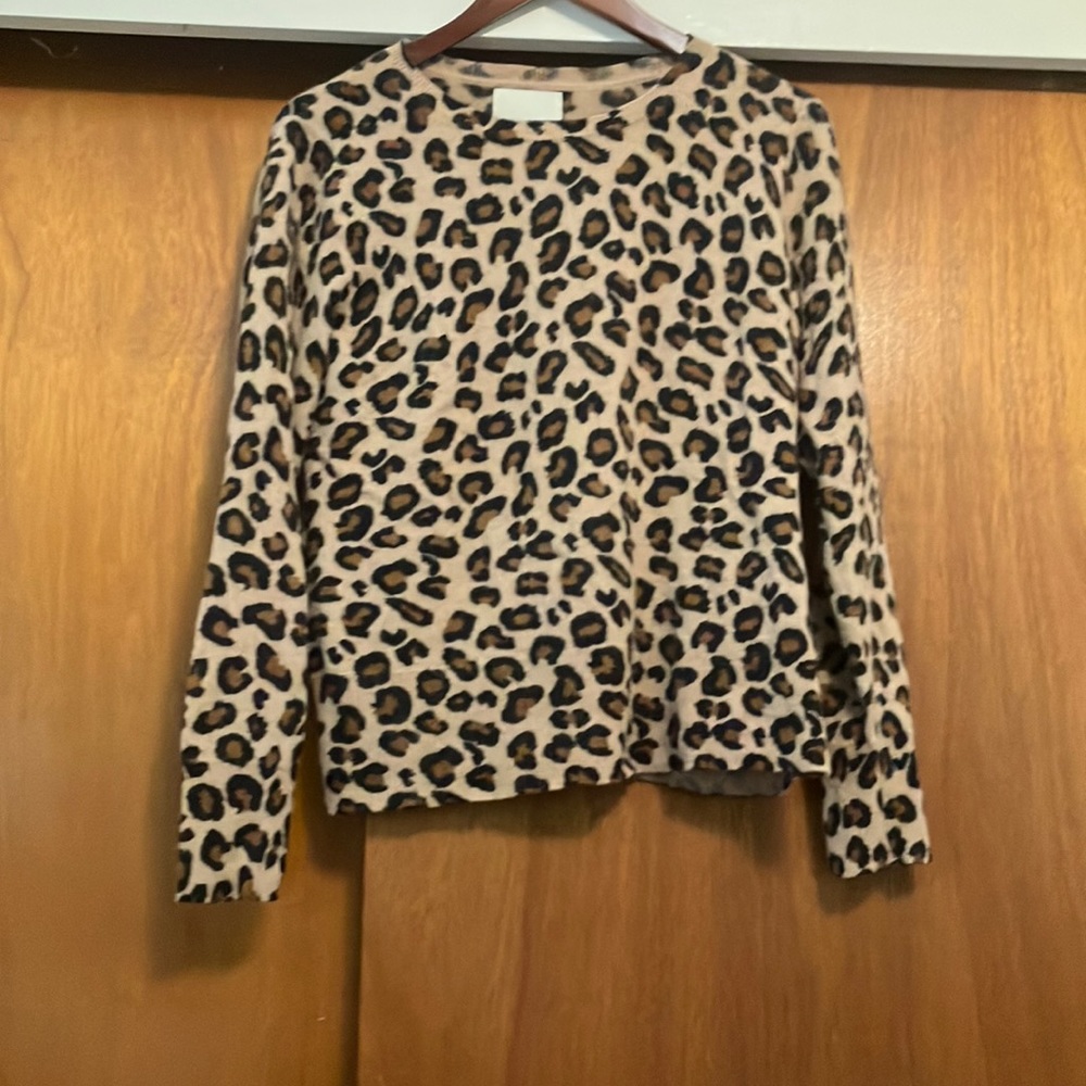 Animal print sweater